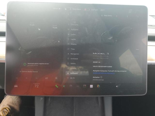 5YJ3E1EBXMF032668 - 2021 TESLA MODEL 3 灰色 照片 9