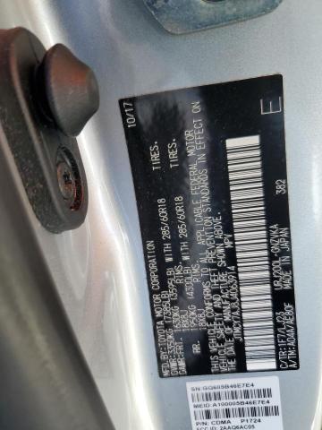 JTMCY7AJ8J4063914 - 2018 TOYOTA LAND CRUIS SILVER photo 14