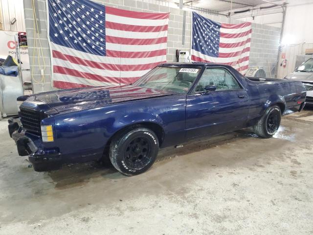 9H47F160932 - 1979 FORD RANCHERO BLUE photo 1