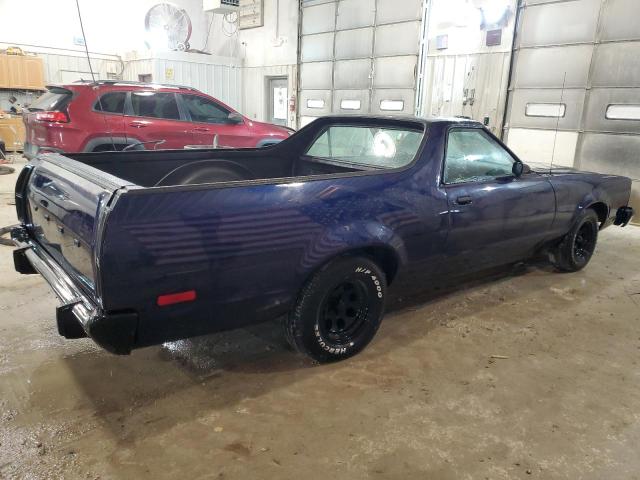 9H47F160932 - 1979 FORD RANCHERO BLUE photo 3