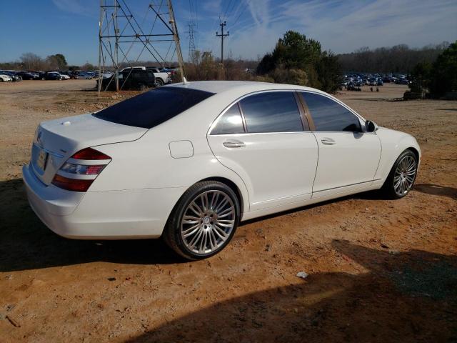 WDDNG71X87A043436 - 2007 MERCEDES-BENZ S 550 WHITE photo 3