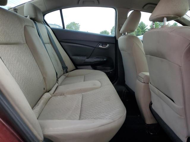 19XFB2F52FE215723 - 2015 HONDA CIVIC LX BURGUNDY photo 10