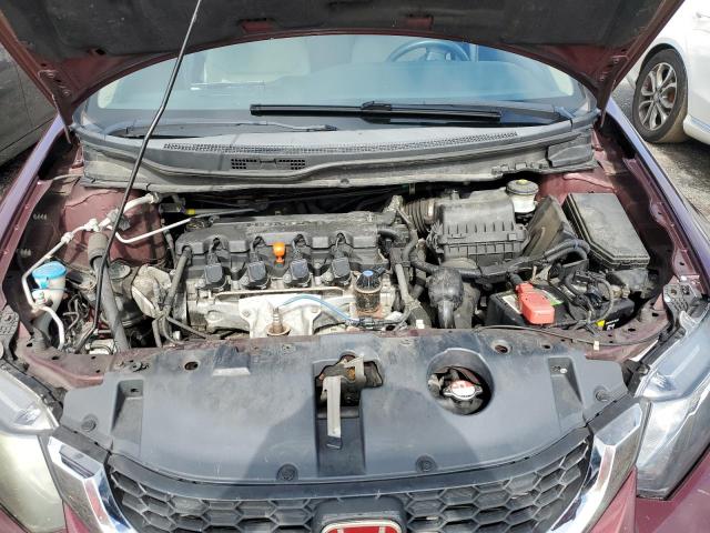 19XFB2F52FE215723 - 2015 HONDA CIVIC LX BURGUNDY photo 11