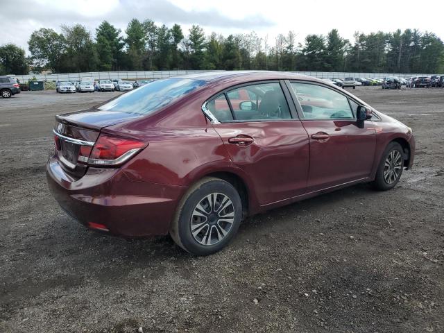 19XFB2F52FE215723 - 2015 HONDA CIVIC LX BURGUNDY photo 3