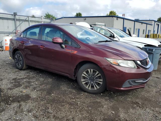 19XFB2F52FE215723 - 2015 HONDA CIVIC LX BURGUNDY photo 4