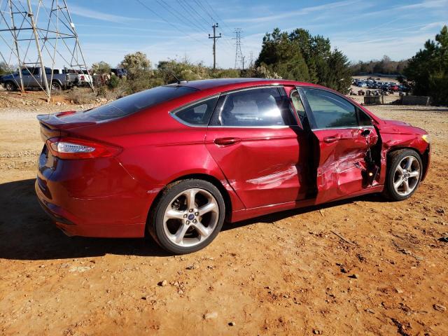 3FA6P0H75FR140809 - 2015 FORD FUSION SE RED photo 3