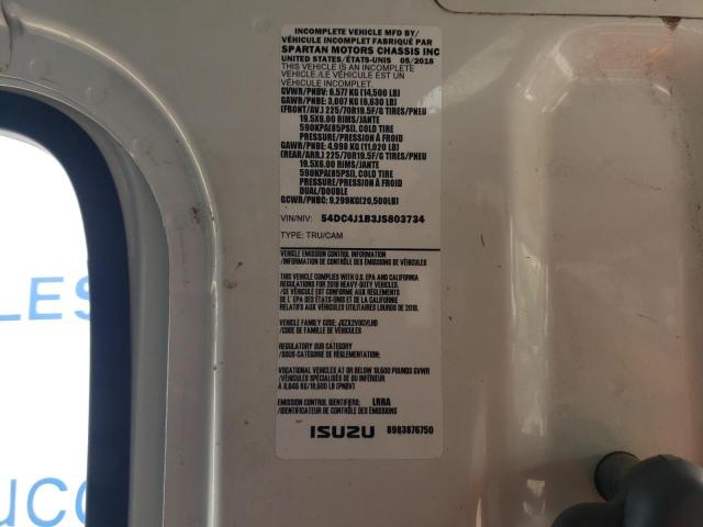 54DC4J1B3JS803734 - 2018 ISUZU NPR HD შავი ფოტო 13