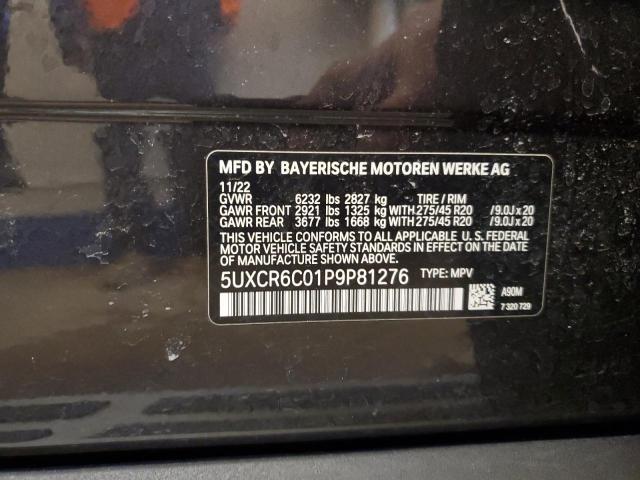 5UXCR6C01P9P81276 - 2023 BMW X5 XDRIVE40I GRAY photo 12