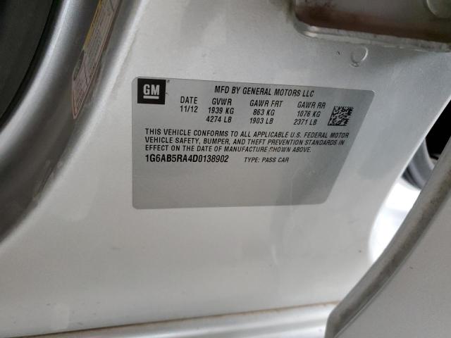 1G6AB5RA4D0138902 - 2013 CADILLAC ATS LUXURY Gümüş foto 24