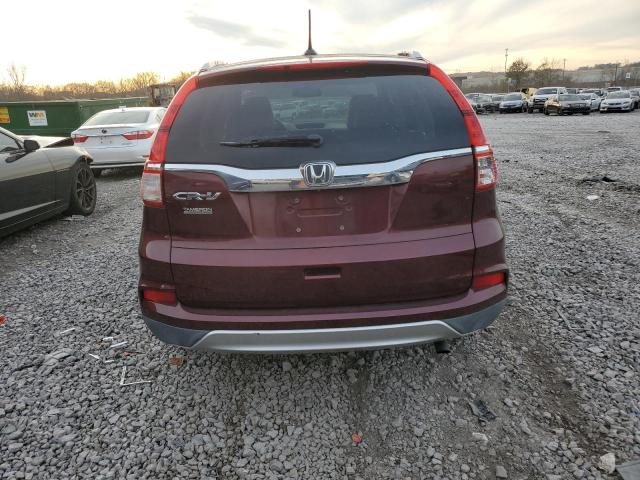 2HKRM3H70FH515879 - 2015 HONDA CR-V EXL BURGUNDY photo 6