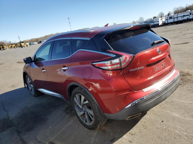 5N1AZ2MHXFN211347 - 2015 NISSAN MURANO S RED photo 2