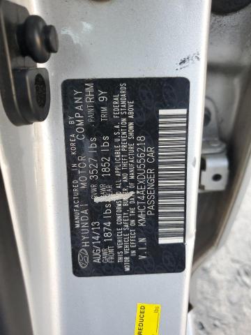 KMHCT4AEXDU556218 - 2013 HYUNDAI ACCENT GLS 灰色 照片 12