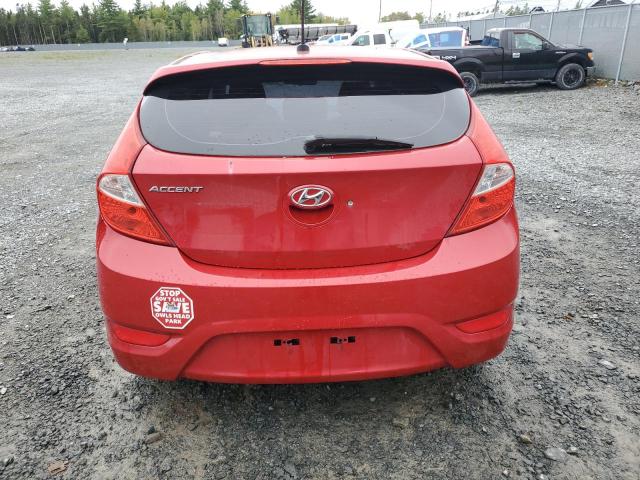 KMHCT5AE8DU088947 - 2013 HYUNDAI ACCENT GLS RED photo 6