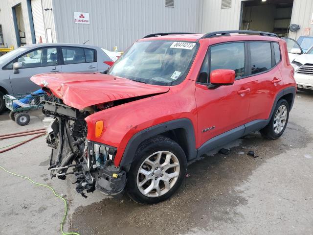 ZACCJABB2JPJ29980 - 2018 JEEP RENEGADE LATITUDE RED photo 1