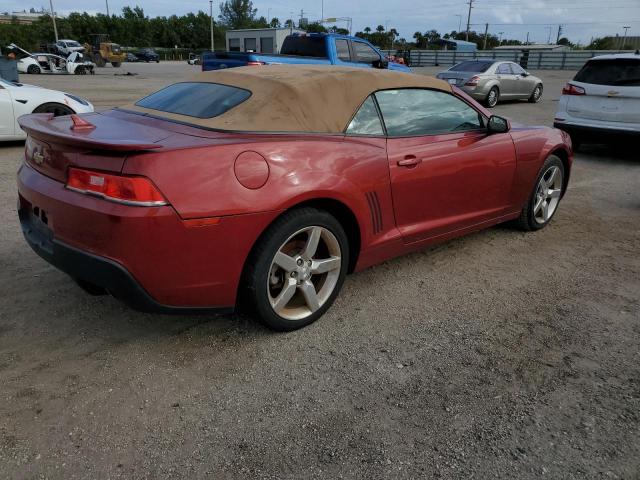 2G1FD3D3XF9130301 - 2015 CHEVROLET CAMARO LT RED photo 3