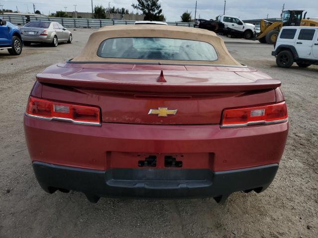 2G1FD3D3XF9130301 - 2015 CHEVROLET CAMARO LT RED photo 6