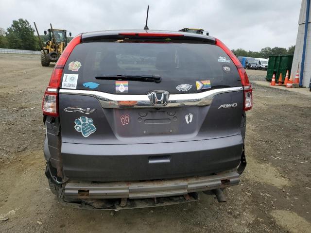 5J6RM4H50FL007552 - 2015 HONDA CR-V EX ნაცრისფერი ფოტო 6