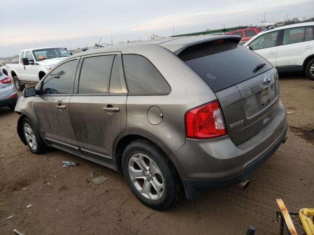 2FMDK3J96CBA66643 - 2012 FORD EDGE SEL GRAY photo 2