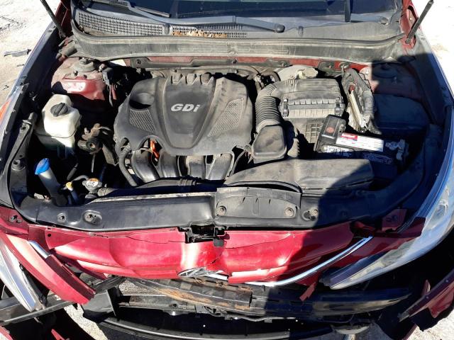 5NPEB4AC2DH670948 - 2013 HYUNDAI SONATA GLS RED photo 11