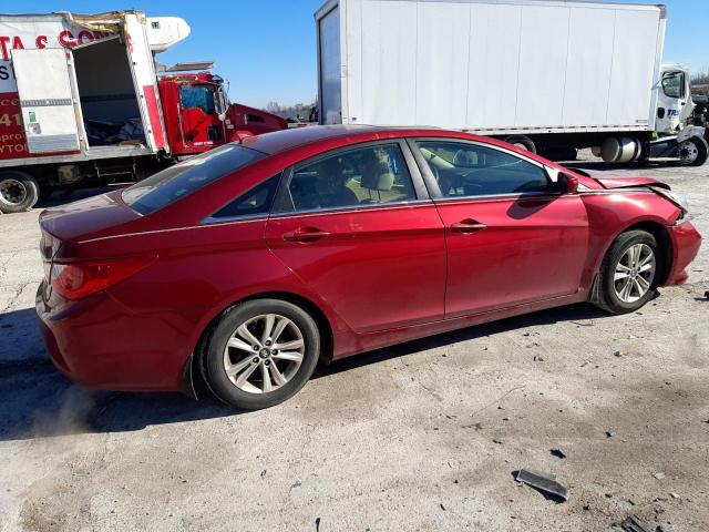 5NPEB4AC2DH670948 - 2013 HYUNDAI SONATA GLS RED photo 3