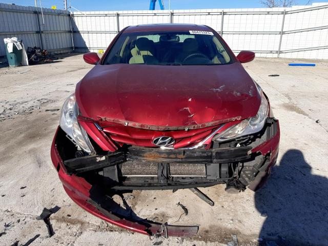 5NPEB4AC2DH670948 - 2013 HYUNDAI SONATA GLS RED photo 5