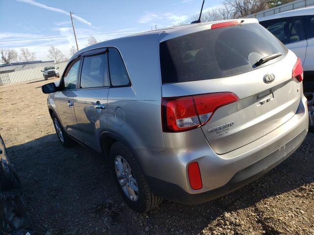 5XYKTCA60EG516171 - 2014 KIA SORENTO LX SILVER photo 2