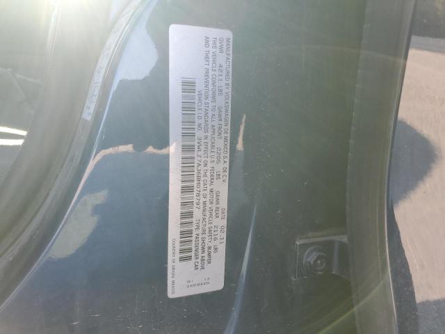 3VWLZ7AJ6BM078797 - 2011 VOLKSWAGEN JETTA SEL BLUE photo 12