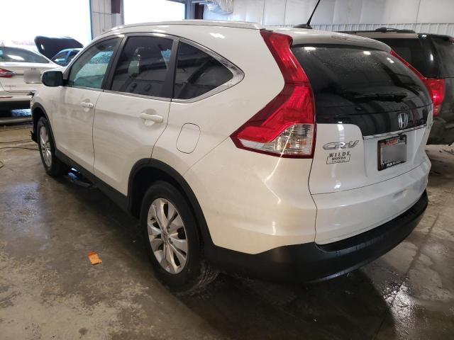 5J6RM4H78EL057339 - 2014 HONDA CR-V EXL WHITE photo 2