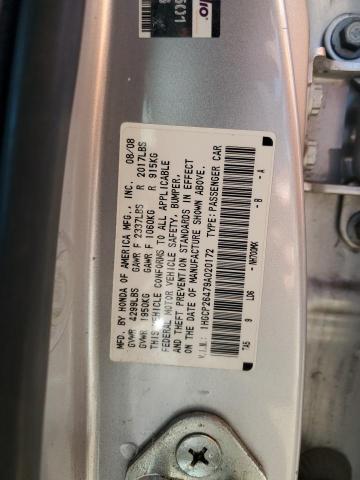 1HGCP26479A020172 - 2009 HONDA ACCORD LXP SILVER photo 13