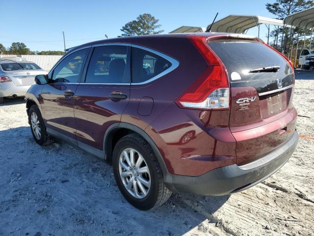 5J6RM3H32DL013391 - 2013 HONDA CR-V LX BURGUNDY photo 2