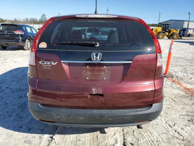 5J6RM3H32DL013391 - 2013 HONDA CR-V LX BURGUNDY photo 6