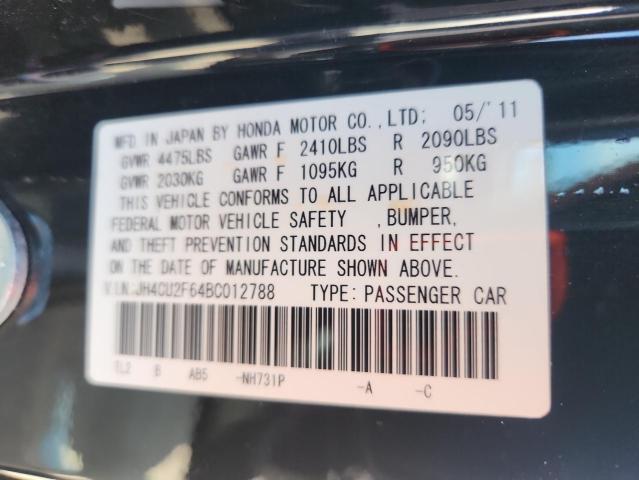 JH4CU2F64BC012788 - 2011 ACURA TSX BLACK photo 12