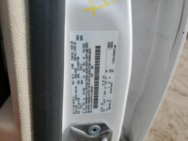 5LMCJ2A97FUJ38020 - 2015 LINCOLN MKC თეთრი ფოტო 12