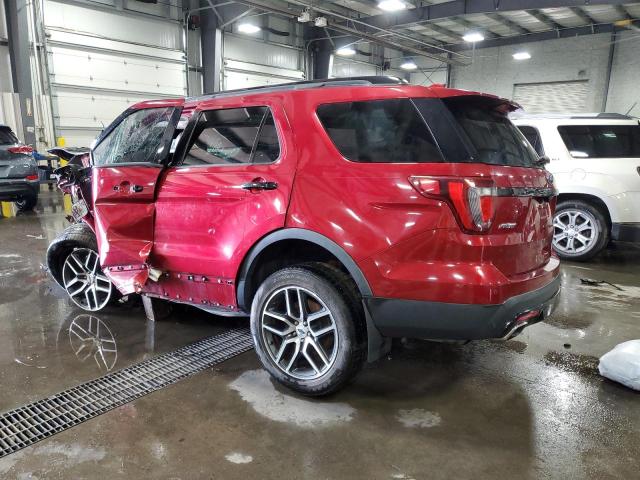 1FM5K8GT2HGA02135 - 2017 FORD EXPLORER SPORT Qırmızı foto 2