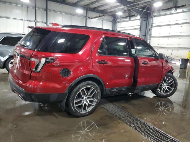 1FM5K8GT2HGA02135 - 2017 FORD EXPLORER SPORT Qırmızı foto 3