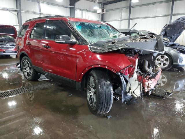 1FM5K8GT2HGA02135 - 2017 FORD EXPLORER SPORT Qırmızı foto 4