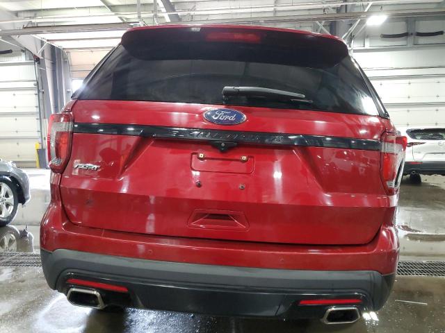 1FM5K8GT2HGA02135 - 2017 FORD EXPLORER SPORT Qırmızı foto 6