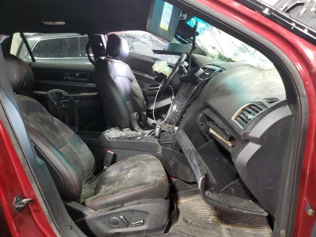 1FM5K8GT2HGA02135 - 2017 FORD EXPLORER SPORT Qırmızı foto 7