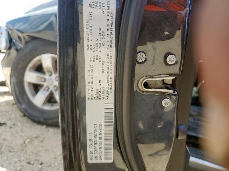 3C6RR7KG1MG705771 - 2021 RAM 1500 CLASS TRADESMAN Graphit Foto 12