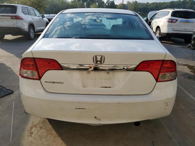 1HGFA16379L001139 - 2009 HONDA CIVIC VP WHITE photo 6