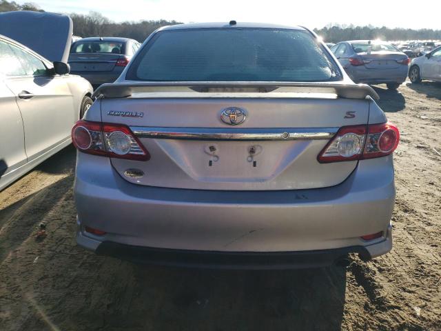 2T1BU4EE6BC730660 - 2011 TOYOTA CORROLA BASE SILVER photo 6