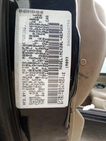 4T1BF28BX2U261703 - 2002 TOYOTA AVALON XL BLACK photo 13