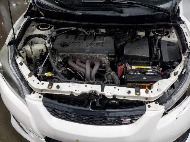 2T1LE40E09C003131 - 2009 TOYOTA COROLLA MA S WHITE photo 12