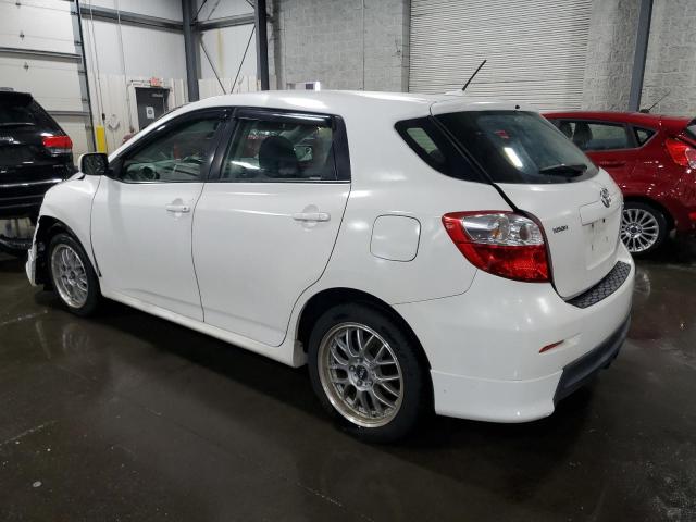 2T1LE40E09C003131 - 2009 TOYOTA COROLLA MA S WHITE photo 2