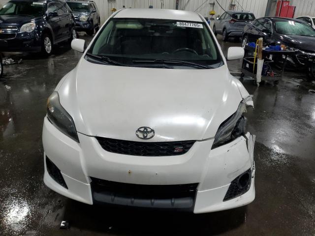 2T1LE40E09C003131 - 2009 TOYOTA COROLLA MA S WHITE photo 5