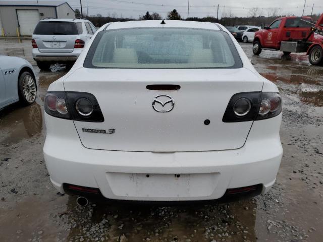 JM1BK12G771669678 - 2007 MAZDA 3 I WHITE photo 6