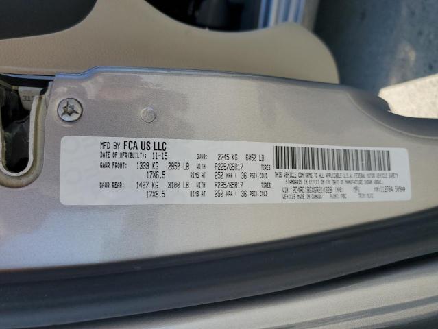 2C4RC1BGXGR214329 - 2016 CHRYSLER TOWN & COU TOURING ვერცხლისფერი ფოტო 13