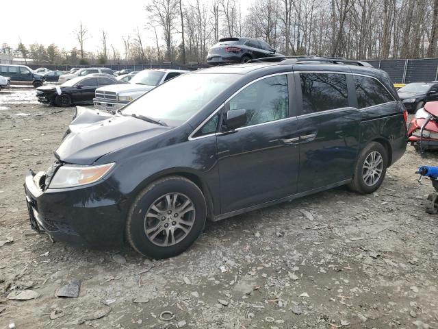 5FNRL5H63CB079089 - 2012 HONDA ODYSSEY EXL BLACK photo 1