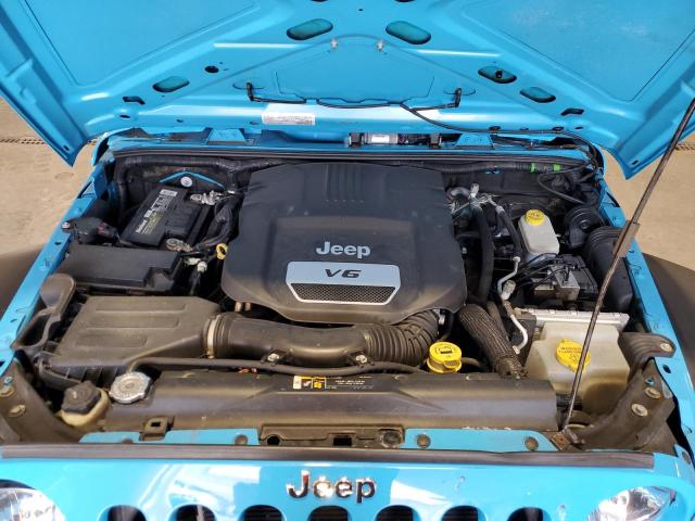 1C4BJWDGXJL855871 - 2018 JEEP WRANGLER U SPORT Bleu photo 12