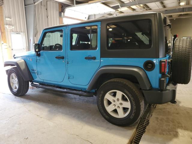 1C4BJWDGXJL855871 - 2018 JEEP WRANGLER U SPORT Bleu photo 2